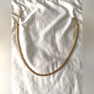 18K Gold Filled Rope Chain Necklace